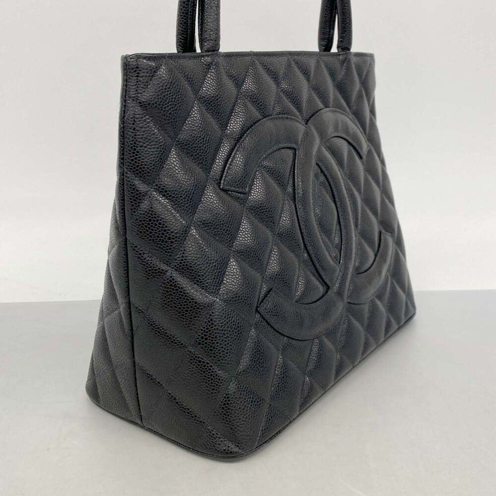 CHANEL Black Caviar Leather Reissue Tote Bag - Picture 2 of 11